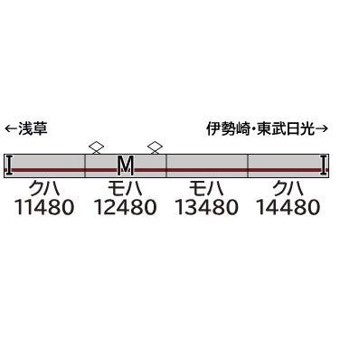 【予約安心出荷】[RWM] 32135 東武10080型タイプ・リニューアル車(東武スカイツリーライン) 4両編成セット(動力付き) Nゲージ 鉄道模型 GREENMAX(グリーンマックス)(2026年3月)