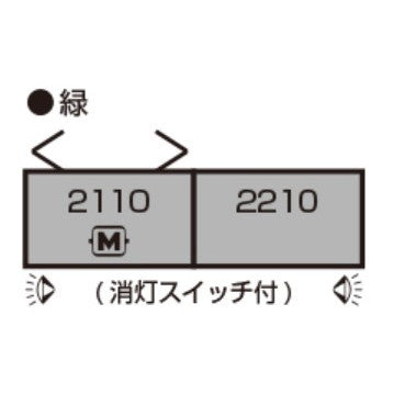 【予約安心出荷】[RWM] 10-2155 愛知環状鉄道2000系 緑 2両セット(動力付き) Nゲージ 鉄道模型 KATO(カトー)(2026年2月)