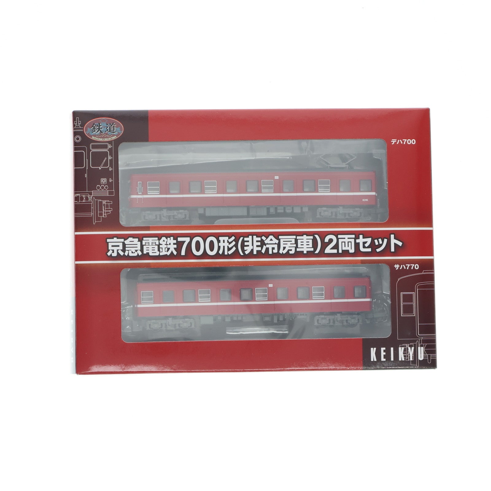 【中古即納】[RWM] 鉄道コレクション(鉄コレ) 京急電鉄700形(非冷房車) 2両セット 総合車両製作所 電車市場限定(動力無し) Nゲージ 鉄道模型 TOMYTEC(トミーテック)(20151226)
