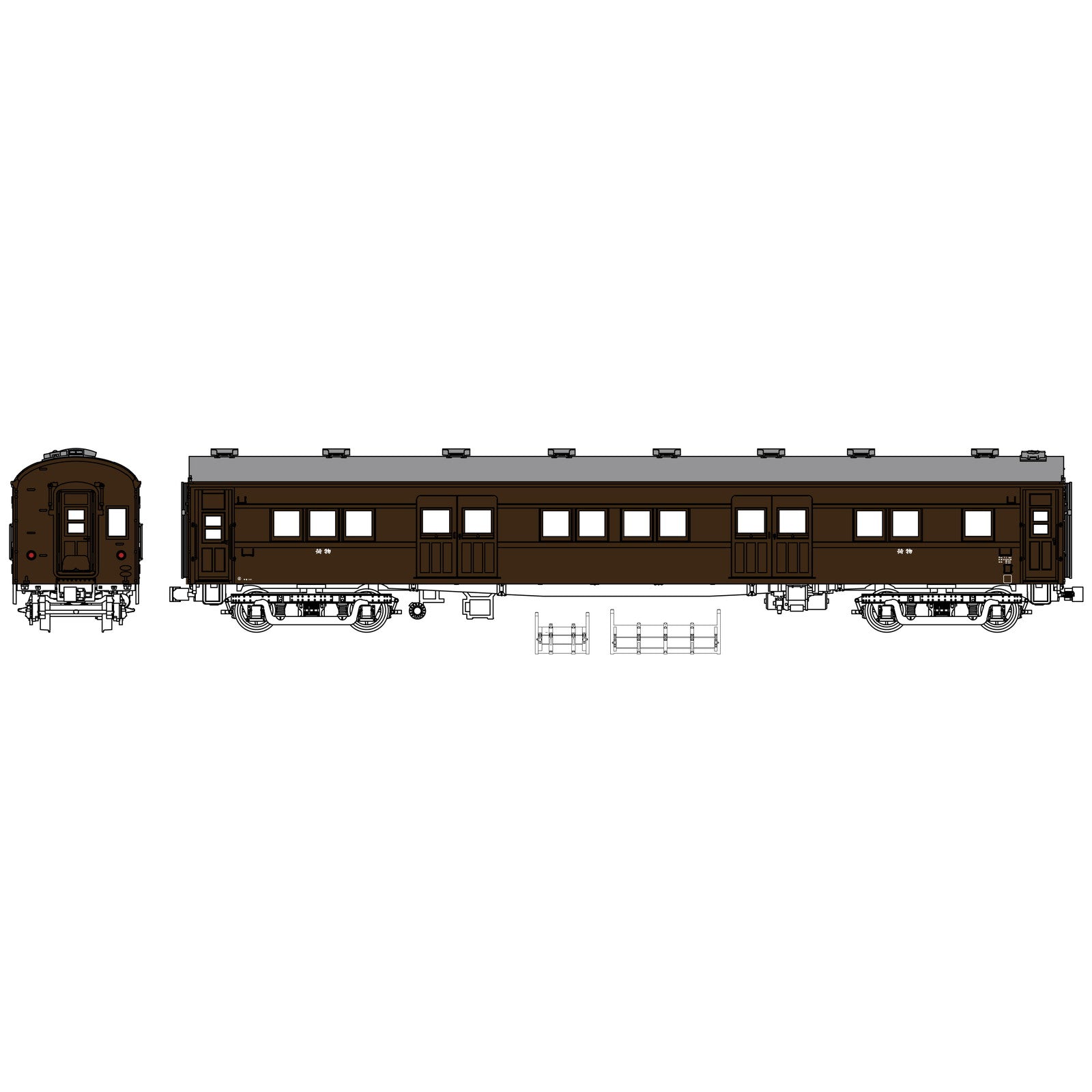 【予約安心出荷】[RWM] TW61-15A マニ60-200代(魚腹台枠・寒地向)ぶどう1号(動力無し) HOゲージ 鉄道模型 TRAMWAY(トラムウェイ)(2026年夏)