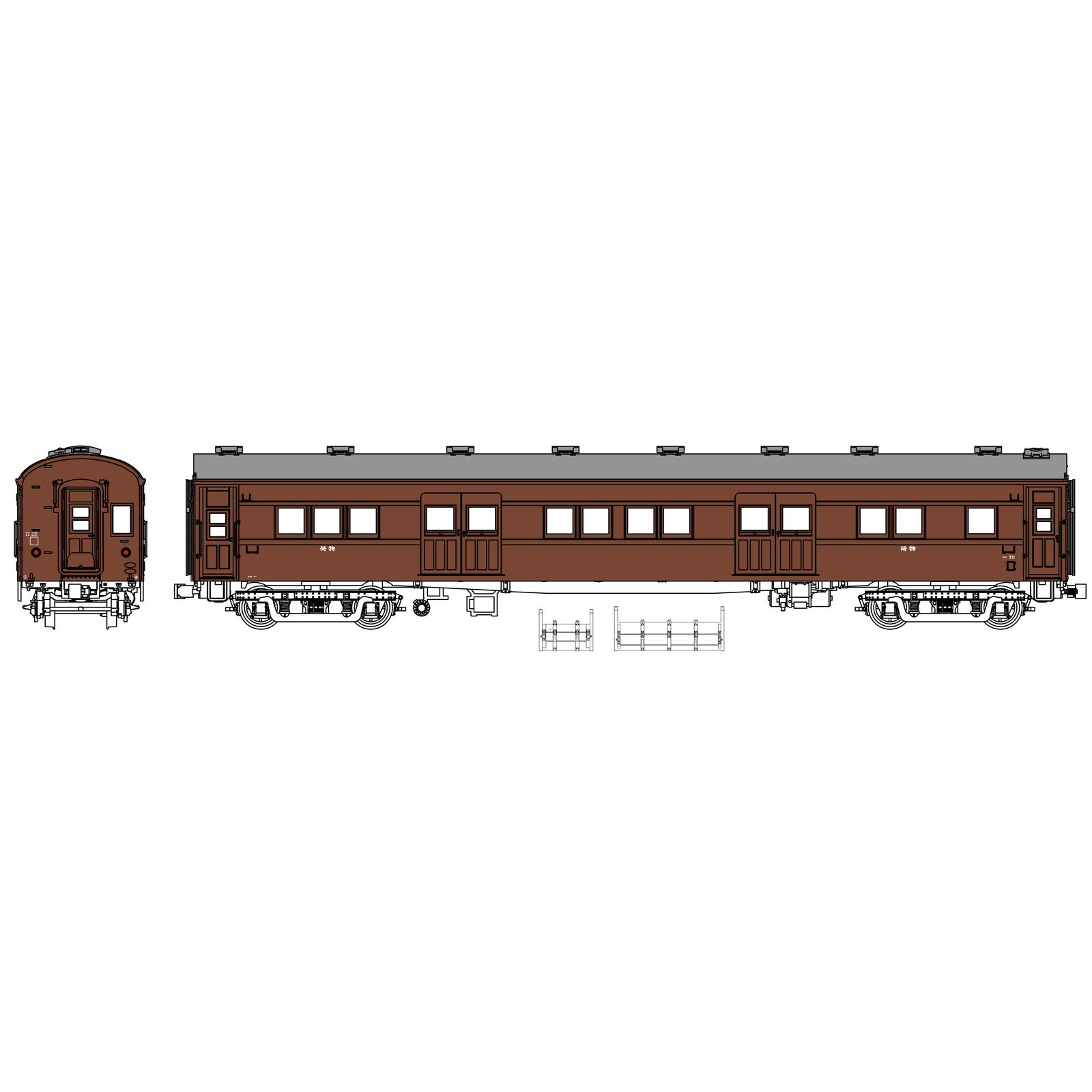 【予約安心出荷】[RWM] TW61-15B マニ60-200代(魚腹台枠・寒地向)ぶどう2号(動力無し) HOゲージ 鉄道模型 TRAMWAY(トラムウェイ)(2026年夏)