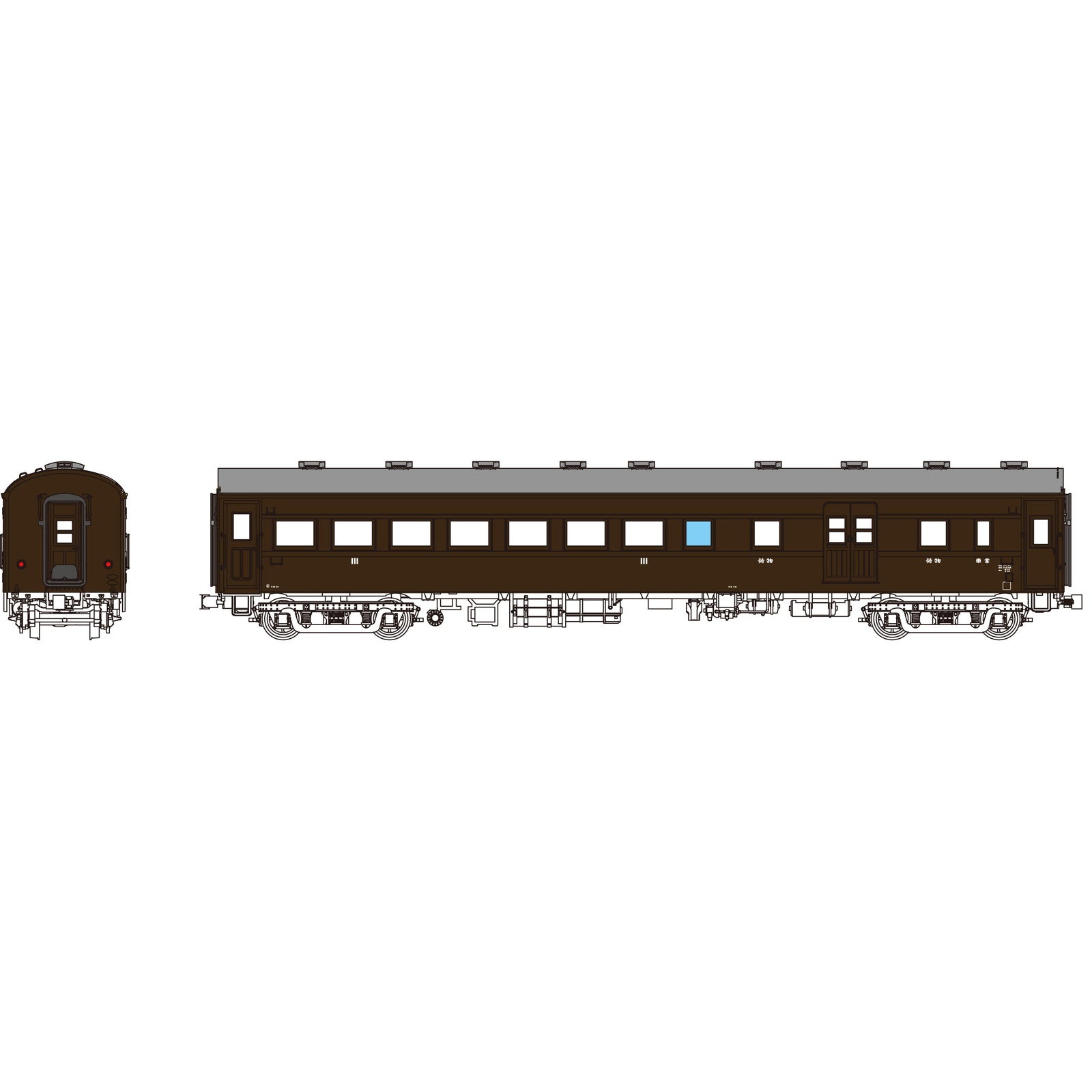 【予約安心出荷】[RWM] TW61-17A オハニ61(昭和26年度予算)ぶどう1号(動力無し) HOゲージ 鉄道模型 TRAMWAY(トラムウェイ)(2026年夏)