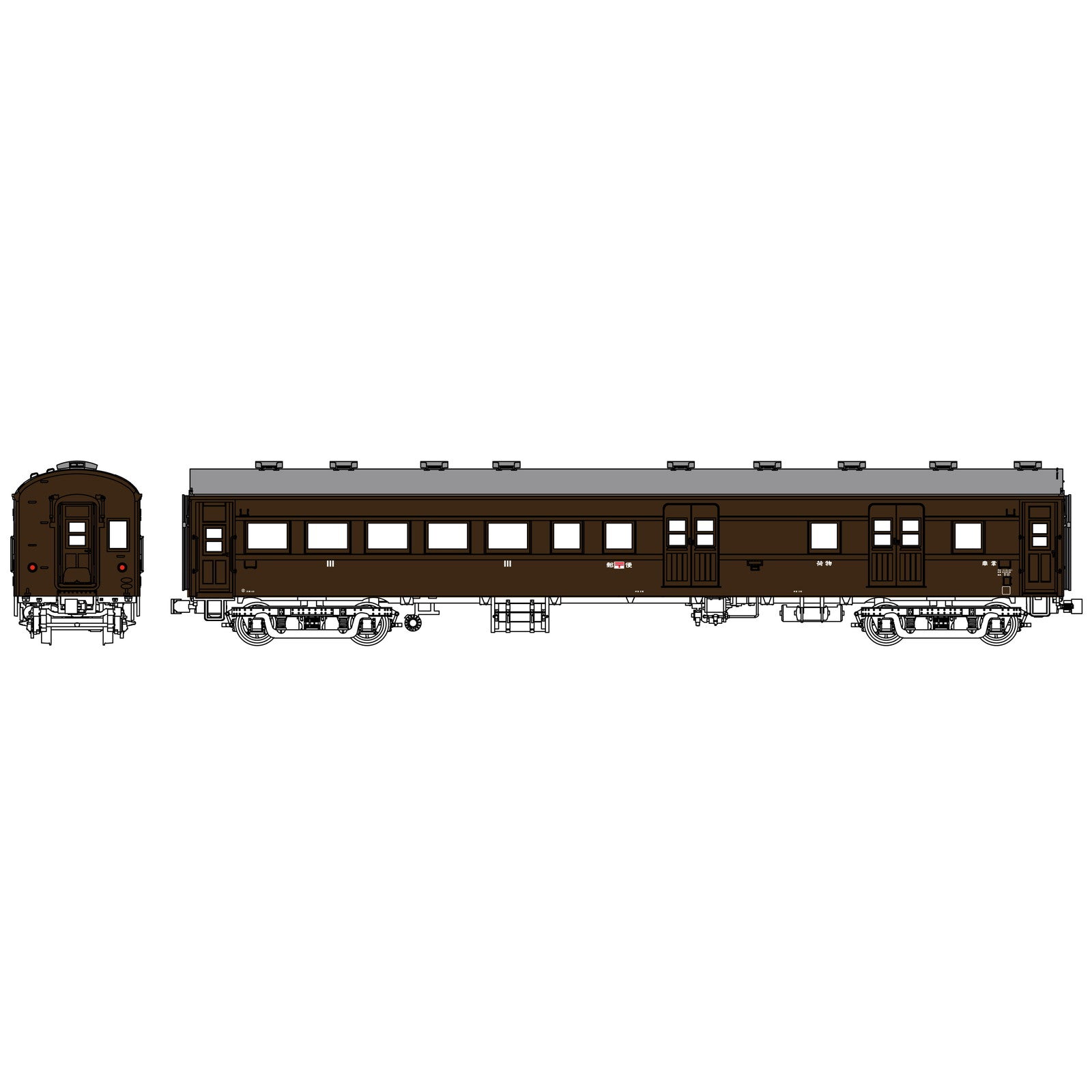 【予約安心出荷】[RWM] TW61-07A オハユニ61(初期タイプ、～105)ぶどう1号(動力無し) HOゲージ 鉄道模型 TRAMWAY(トラムウェイ)(2026年夏)