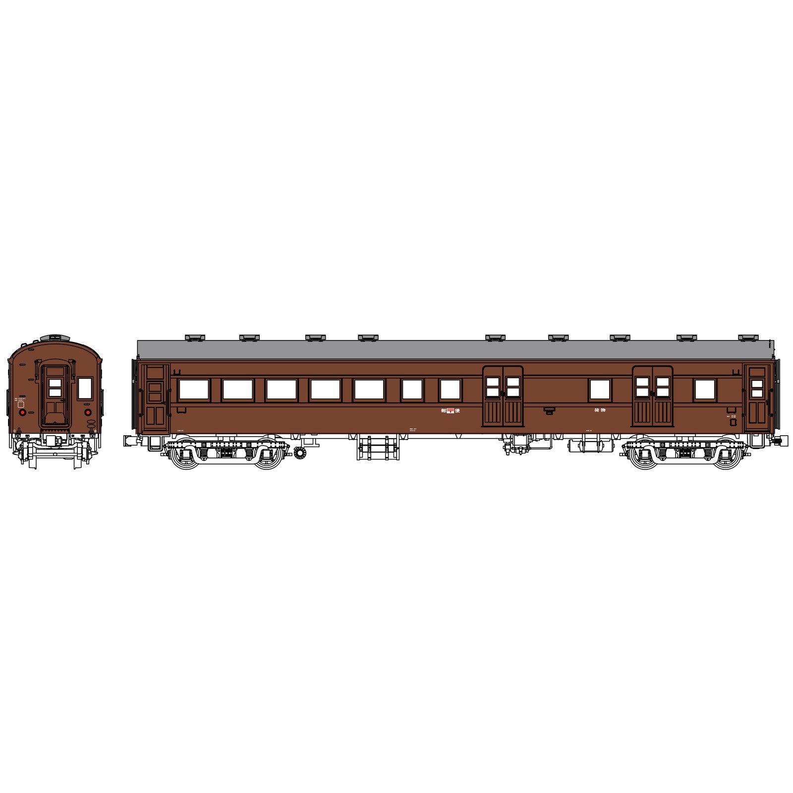 【予約安心出荷】[RWM] TW61-07BR オハユニ61(初期タイプ、～105)ぶどう2号(動力無し) HOゲージ 鉄道模型 TRAMWAY(トラムウェイ)(2026年夏)