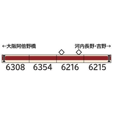 【新品】【お取り寄せ】[RWM] 32155 近鉄6200系(南大阪線・6215編成) 増結4両編成セット(動力無し) Nゲージ 鉄道模型 GREENMAX(グリーンマックス)(20260613)