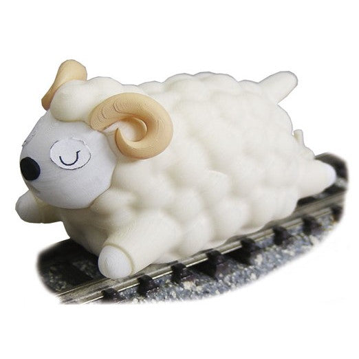 【予約安心出荷】[RWM] JT-14 Joke train(ジョークトレイン)シリーズ メェ～鉄・ねむレール 親ヒツジ 白顔ツノ付(動力付き) Nゲージ 鉄道模型 TGW(津川洋行)(2026年2月)