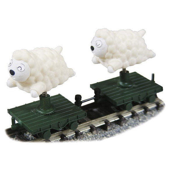 【予約安心出荷】[RWM] JT-17 Joke train(ジョークトレイン)シリーズ メェ～鉄・ねむレール 子ヒツジ(白顔:2頭トロッコ付)(動力無し) Nゲージ 鉄道模型 TGW(津川洋行)(2026年2月)