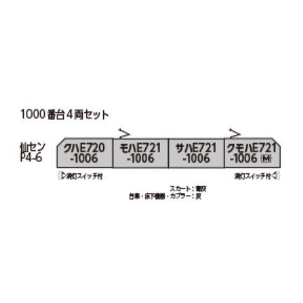 【新品】【お取り寄せ】[RWM] 10-2092 E721系1000番台 4両セット(動力付き) Nゲージ 鉄道模型 KATO(カトー)(20260523)