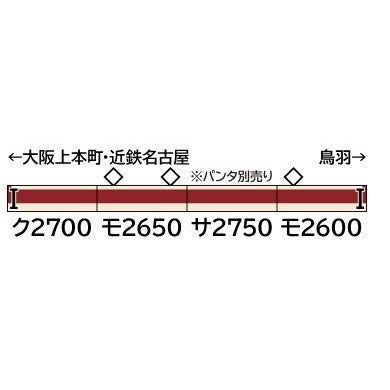 【予約安心出荷】[RWM] 427N 未塗装エコノミーキット 近鉄2600(2430)系 4両編成セット(動力無し) Nゲージ 鉄道模型 GREENMAX(グリーンマックス)(2026年4月)