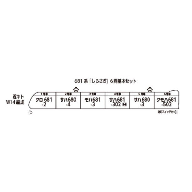 【予約安心出荷】[RWM] 10-2152 681系「しらさぎ」 6両基本セット(動力付き) Nゲージ 鉄道模型 KATO(カトー)(20260531)