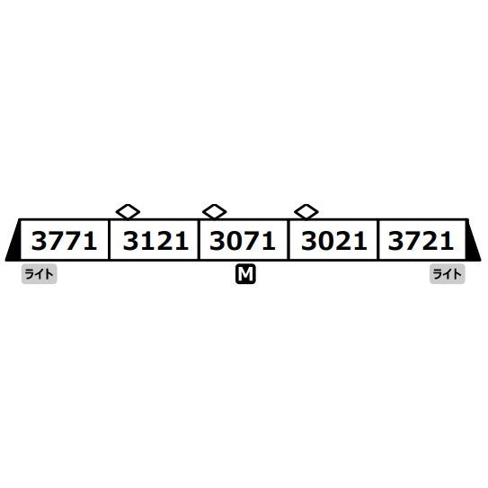 【予約安心出荷】[RWM] A6558 京王3000系 ライトブルー 側面帯入 5両セット(動力付き) Nゲージ 鉄道模型 MICRO ACE(マイクロエース)(2026年)