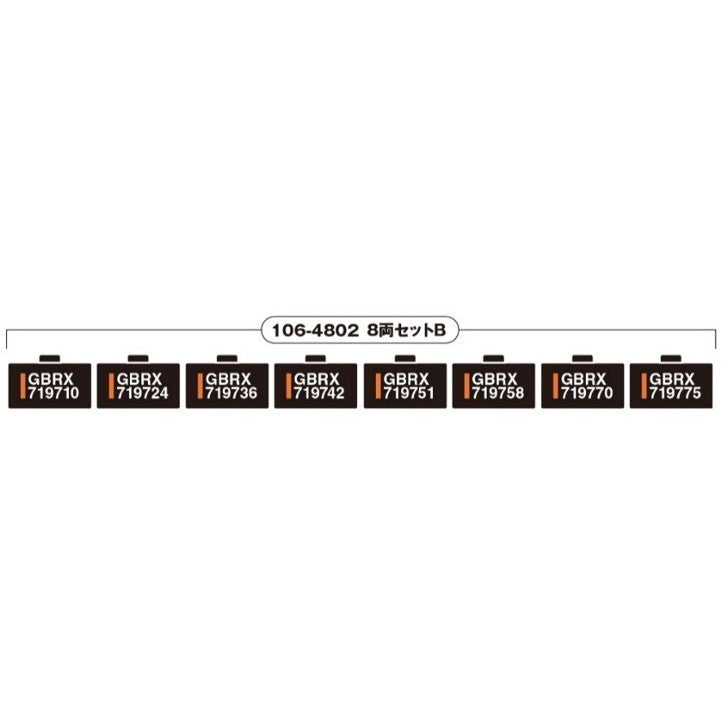 【予約安心出荷】[RWM] 106-4802 Greenbrier Tank Car 8 Car Set GBRX Set B(グリーンブライアー タンクカー 8両セット GBRX セットB)(動力無し) Nゲージ 鉄道模型 KATO(カトー)(2026年7月)