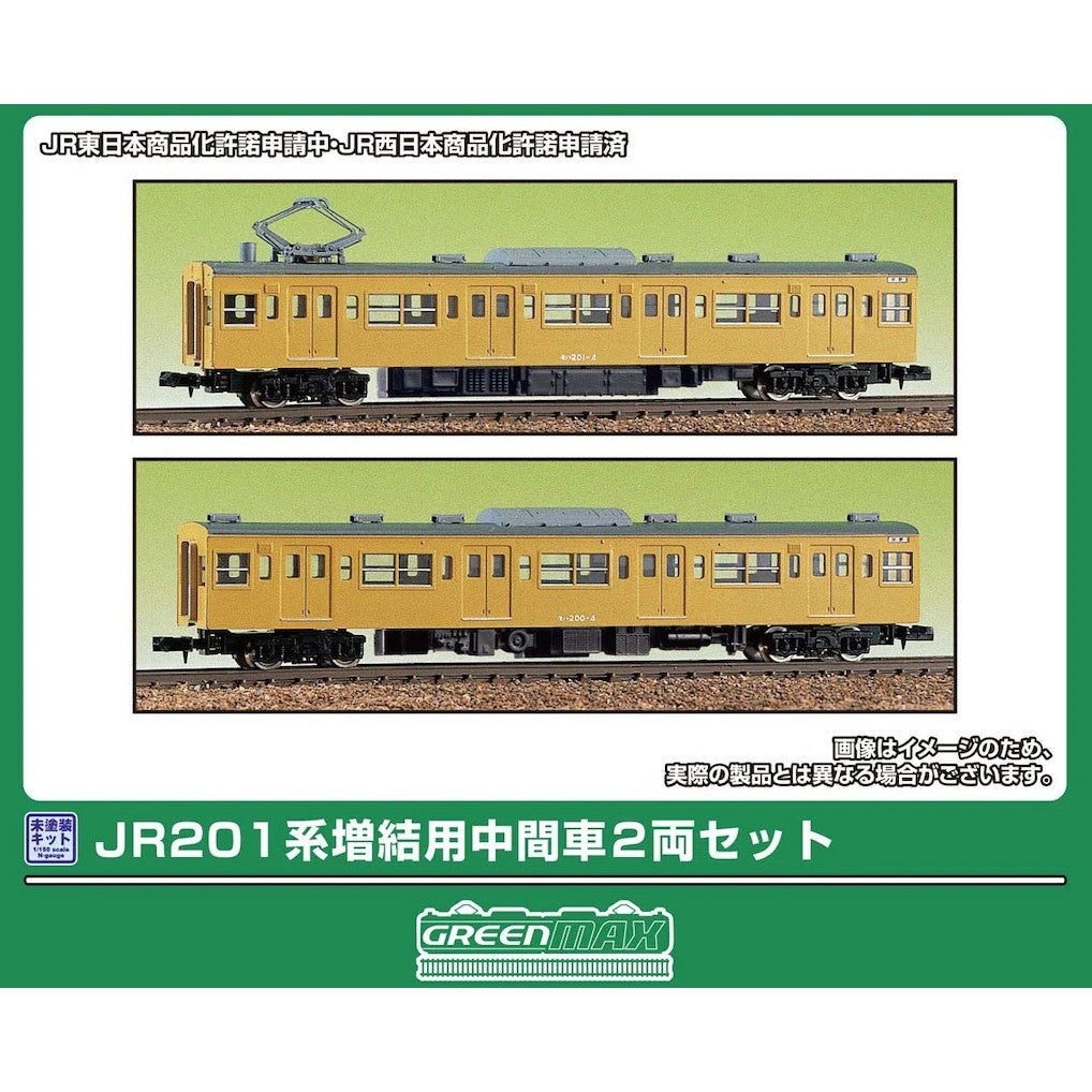 【新品】【お取り寄せ】[RWM] 402N-1 未塗装エコノミーキット JR201系 増結用中間車2両セット(動力無し) Nゲージ 鉄道模型 GREENMAX(グリーンマックス)(20260828)