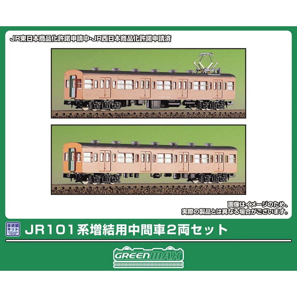 【予約安心出荷】[RWM] 432N-1 未塗装エコノミーキット JR101系 増結用中間車2両セット(動力無し) Nゲージ 鉄道模型 GREENMAX(グリーンマックス)(2026年7月)