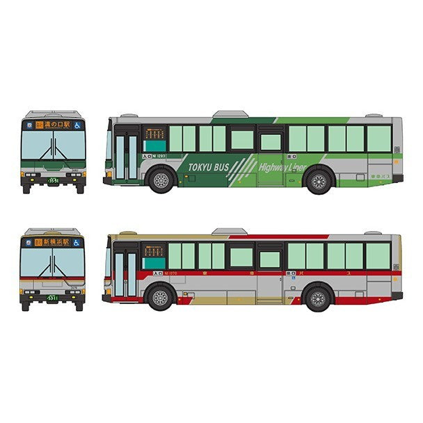 【新品】【お取り寄せ】[RWM] 341383 ザ・バスコレクション 東急バス さよなら新横浜～溝の口線2台セット Nゲージ 鉄道模型 TOMYTEC(トミーテック)(20260822)
