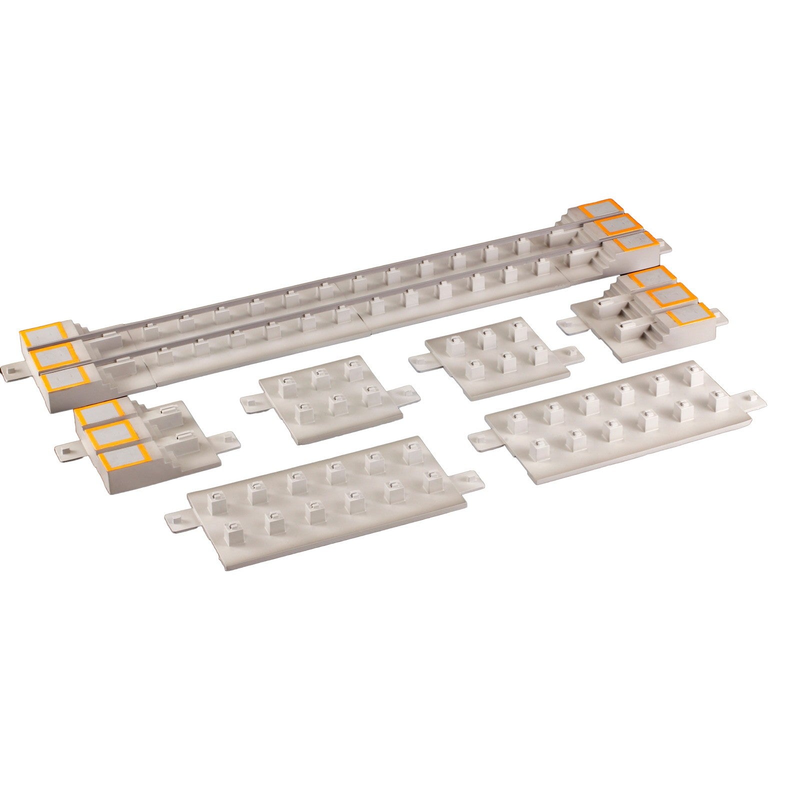 【予約安心出荷】[RWM] MS101 1/80スケールプラスチックキット ピット線路(警戒色付き) A(オレンジ) HOゲージ 鉄道模型 PLUM(プラム)(2026年7月)