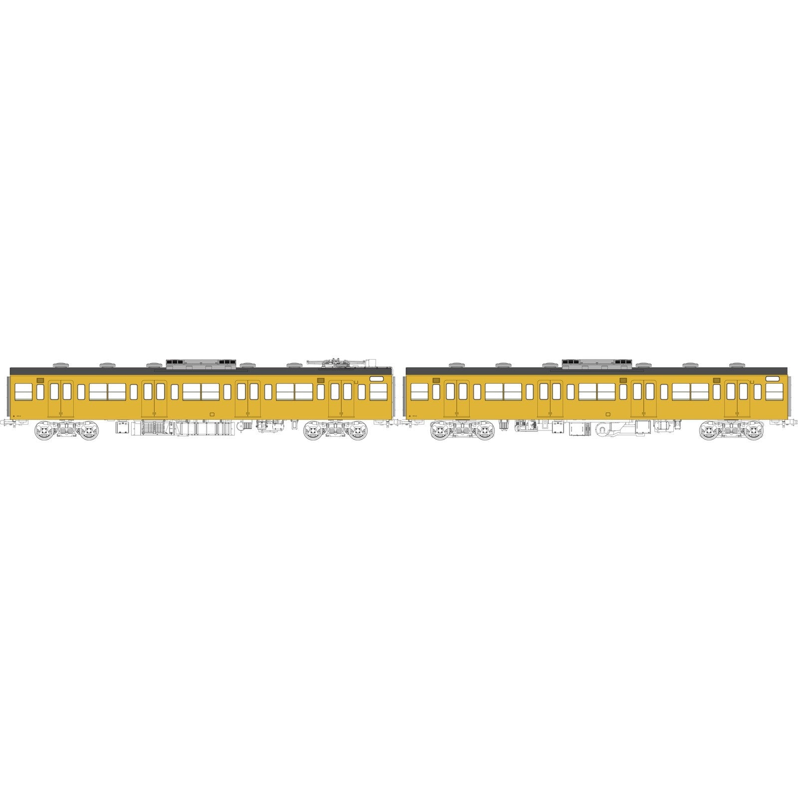【予約安心出荷】[RWM] TW-103YB 国鉄103系低運転台・非ユニット窓・冷房車・黄色5号(モハ103+モハ102(M))(動力付き) HOゲージ 鉄道模型 TRAMWAY(トラムウェイ)(2027年初頭)