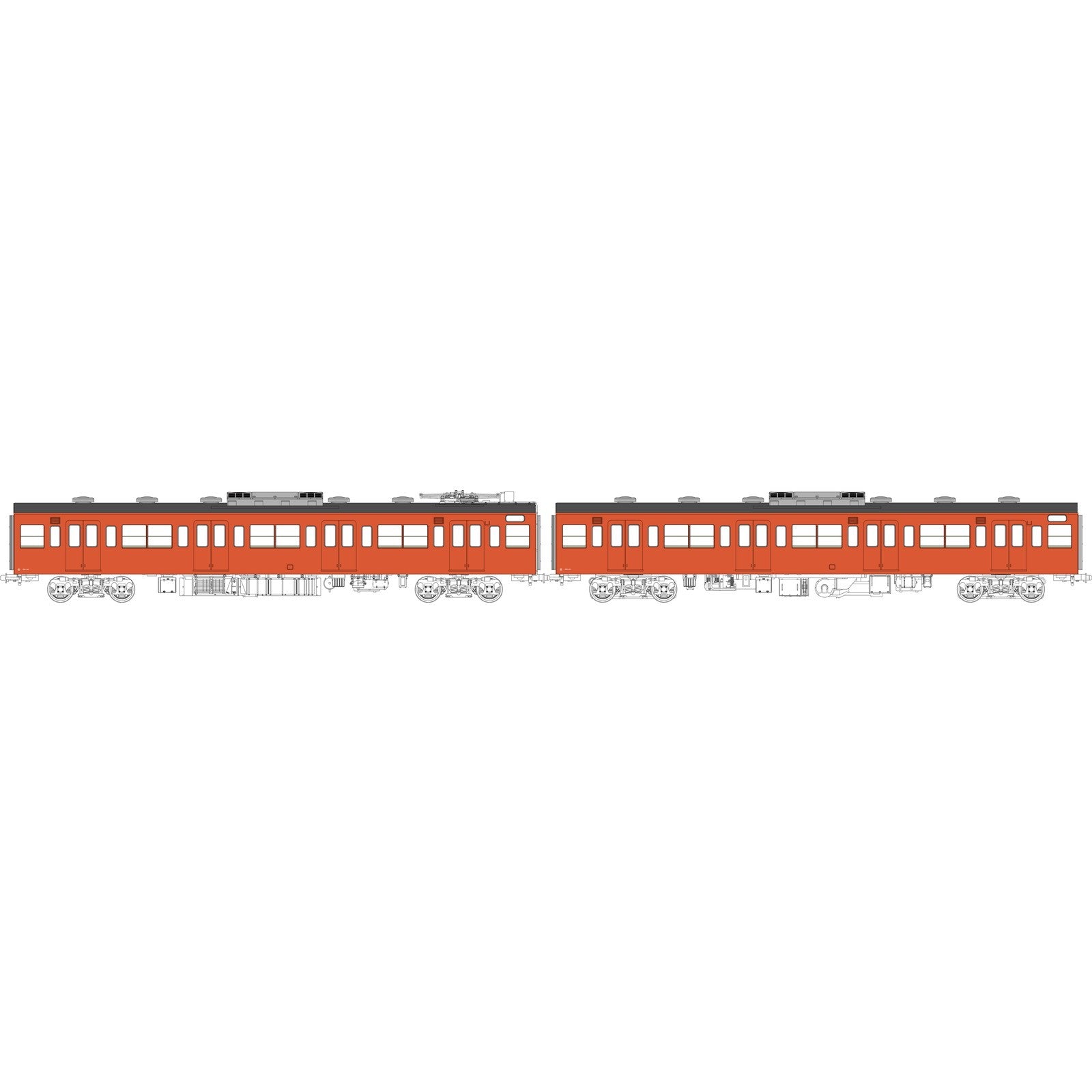【予約安心出荷】[RWM] TW-103VB 国鉄103系非ユニット窓・冷房車・朱色1号(モハ103+モハ102(M))(動力付き) HOゲージ 鉄道模型 TRAMWAY(トラムウェイ)(2027年初頭)