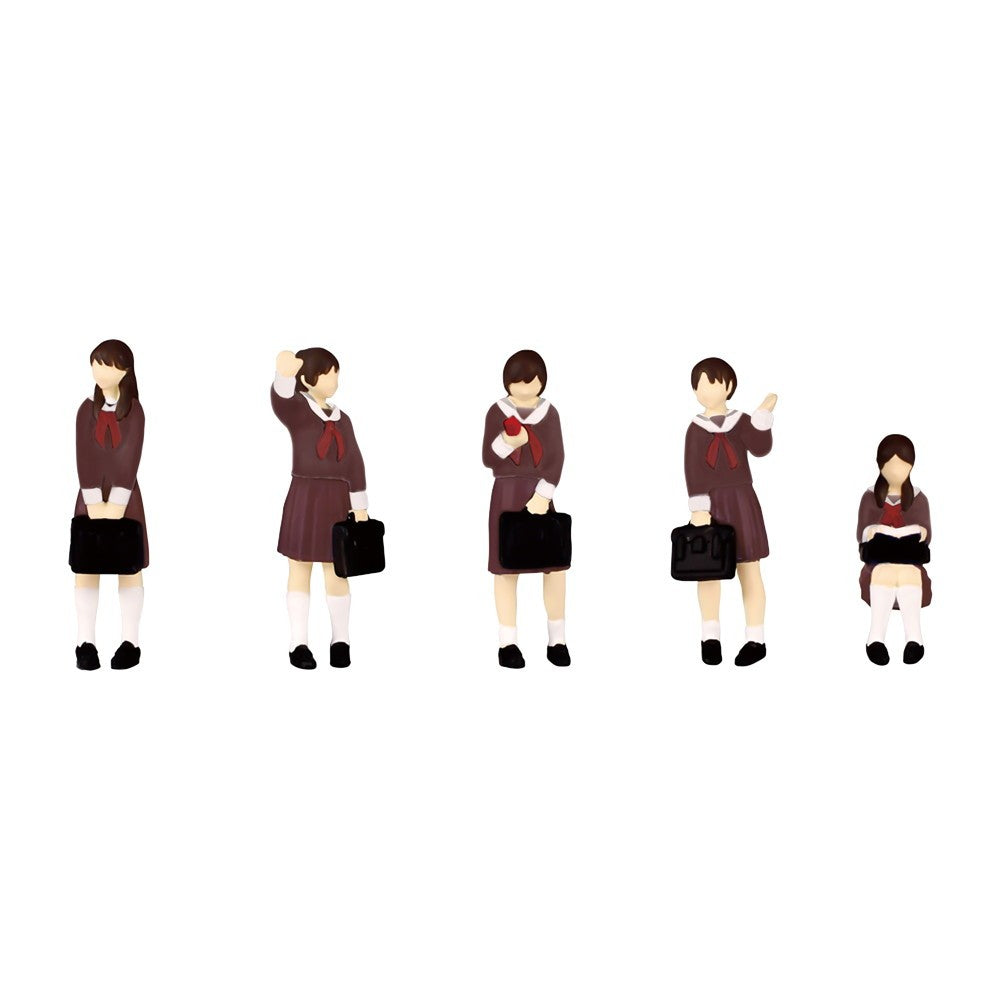 【予約安心出荷】[RWM] (再販) MS046 1/80 超ミニフィギュア7 あの日のセーラー服セット2 HOゲージ 鉄道模型 PLUM(プラム)(2026年7月)