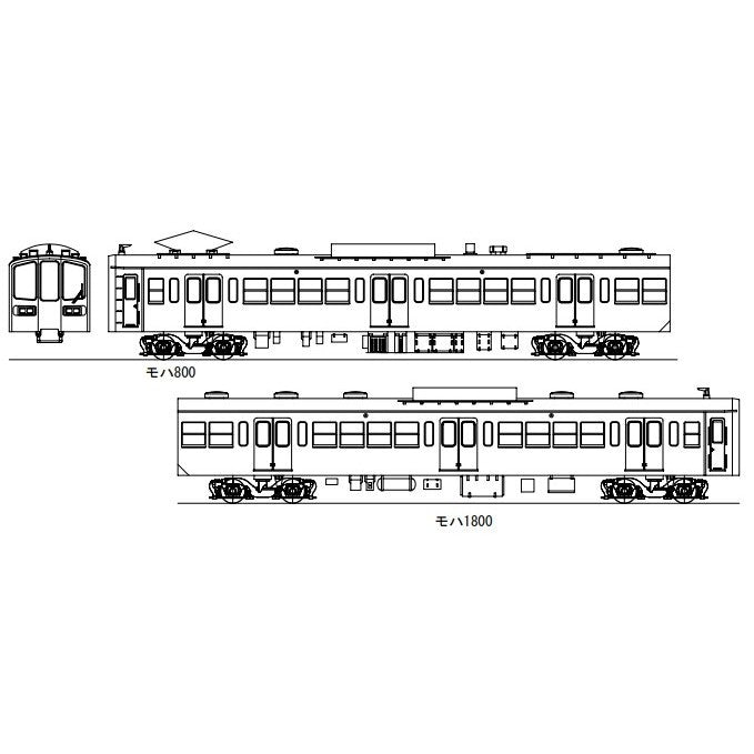 【予約安心出荷】[RWM] 16番 近江鉄道800系電車 2両キット(動力無し) HOゲージ 鉄道模型 Masterpiece(マスターピース)(2026年7月)