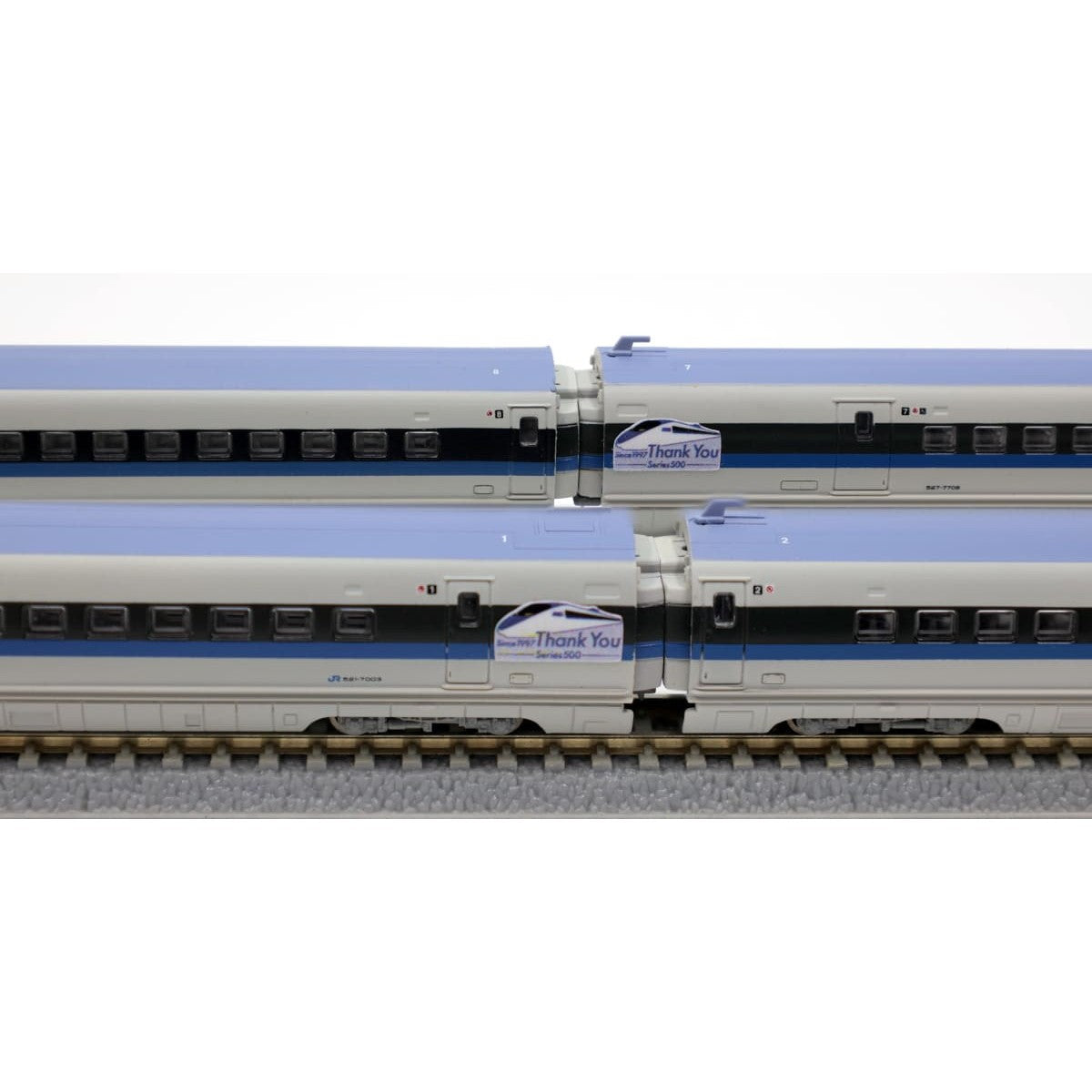 【予約安心出荷】[RWM] T013-8 限定品 ありがとう500系新幹線 8両セット(動力付き) Zゲージ 鉄道模型 ROKUHAN(ロクハン/六半)(2026年10月)