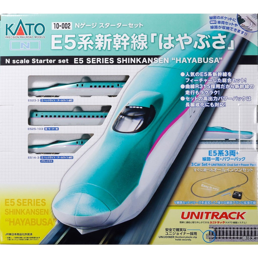 【予約安心出荷】[RWM] (再販) 10-002 Nゲージスターターセット E5系新幹線「はやぶさ」(動力付き) Nゲージ 鉄道模型 KATO(カトー)(2026年9月)
