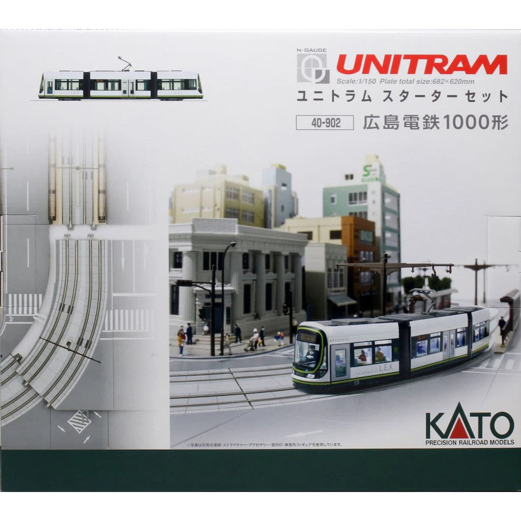 【予約安心出荷】[RWM] (再販) 40-902 ユニトラムスターターセット 広島電鉄1000形(動力付き) Nゲージ 鉄道模型 KATO(カトー)(2026年10月)