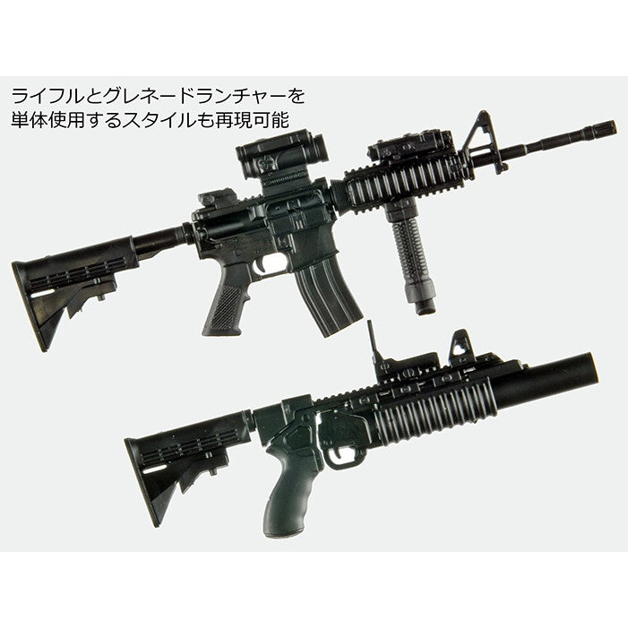 【新品即納】[PTM] (再々販) LittleArmory(リトルアーモリー) LA100 1/12 M4A1&M203タイプ2.0 プラモデル(320647) TOMYTEC(トミーテック)(20250531)