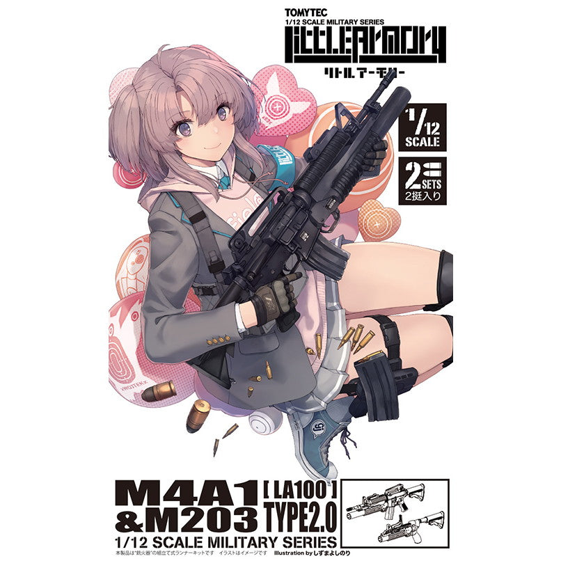 【新品即納】[PTM] (再々販) LittleArmory(リトルアーモリー) LA100 1/12 M4A1&M203タイプ2.0 プラモデル(320647) TOMYTEC(トミーテック)(20250531)