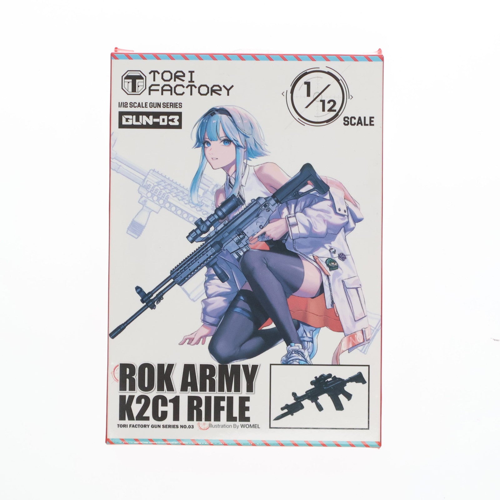 【中古即納】[PTM] 1/12 現用 韓国陸軍 ROKA K2C1アサルトライフル プラモデル(GUN-03) Torifactory(トリファクトリー)(20210721)