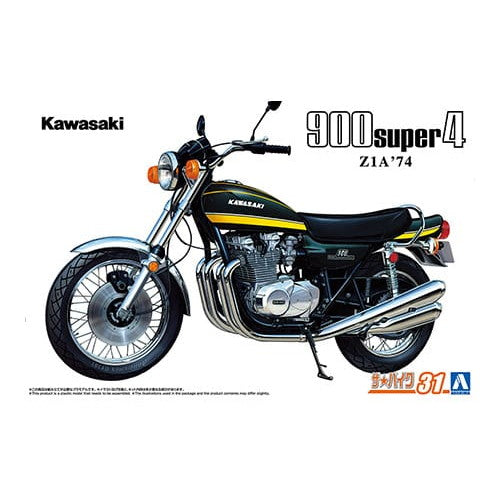 【新品即納】[PTM] (再々販) ザ・バイク No.31 1/12 カワサキ Z1A 900 SUPER4 '74 プラモデル(063415) アオシマ(20250831)