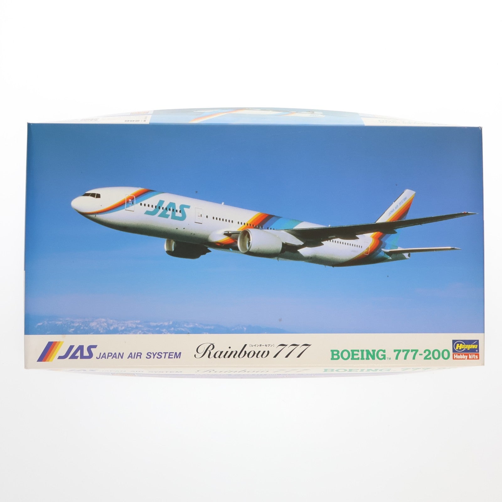 【中古即納】[PTM] LT20シリーズ 1/200 日本エアシステム ボーイング777-200 レインボーセブン プラモデル(10120) ハセガワ(19991231)