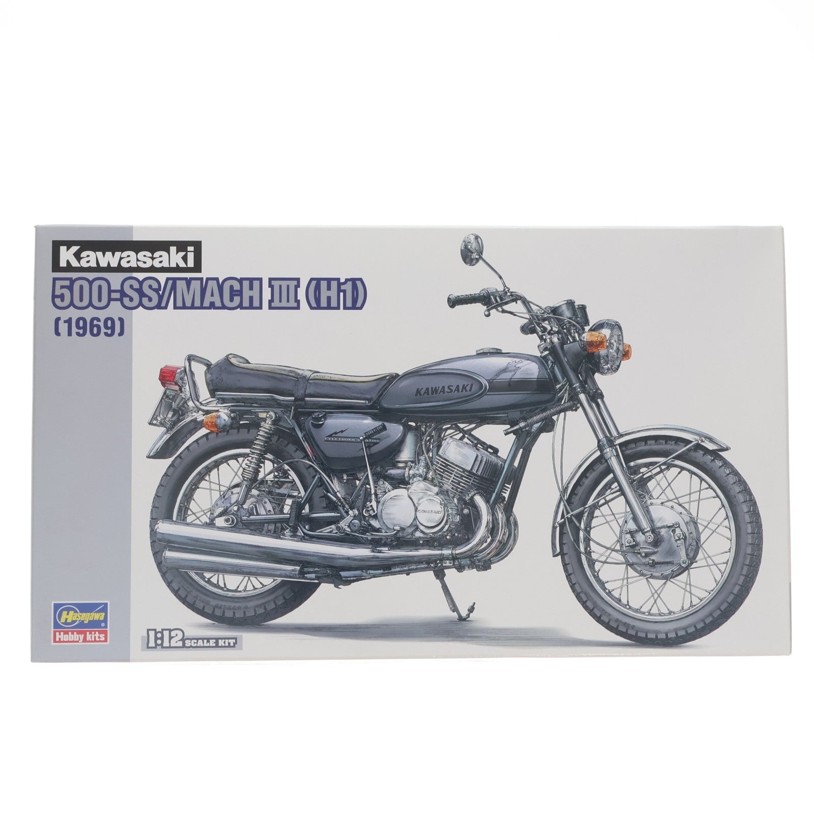 【中古即納】[PTM] 1/12 カワサキ 500-SS/MACH(マッハ) III H1 プラモデル(BK10) ハセガワ(20200730)