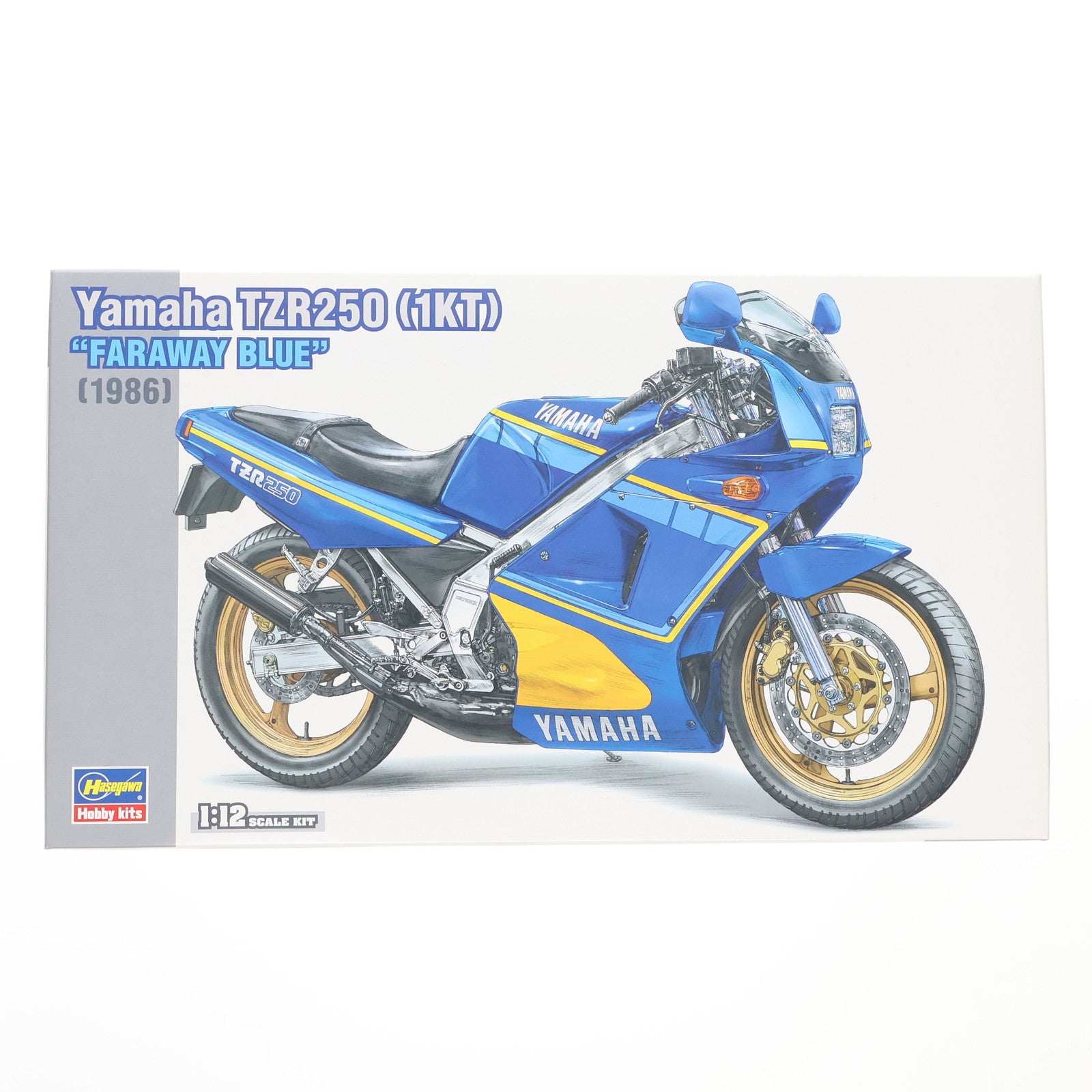 【中古即納】[PTM] 1/12 ヤマハ TZR250 1KT(ファラウェイブルー) プラモデル(21737) ハセガワ(20210901)