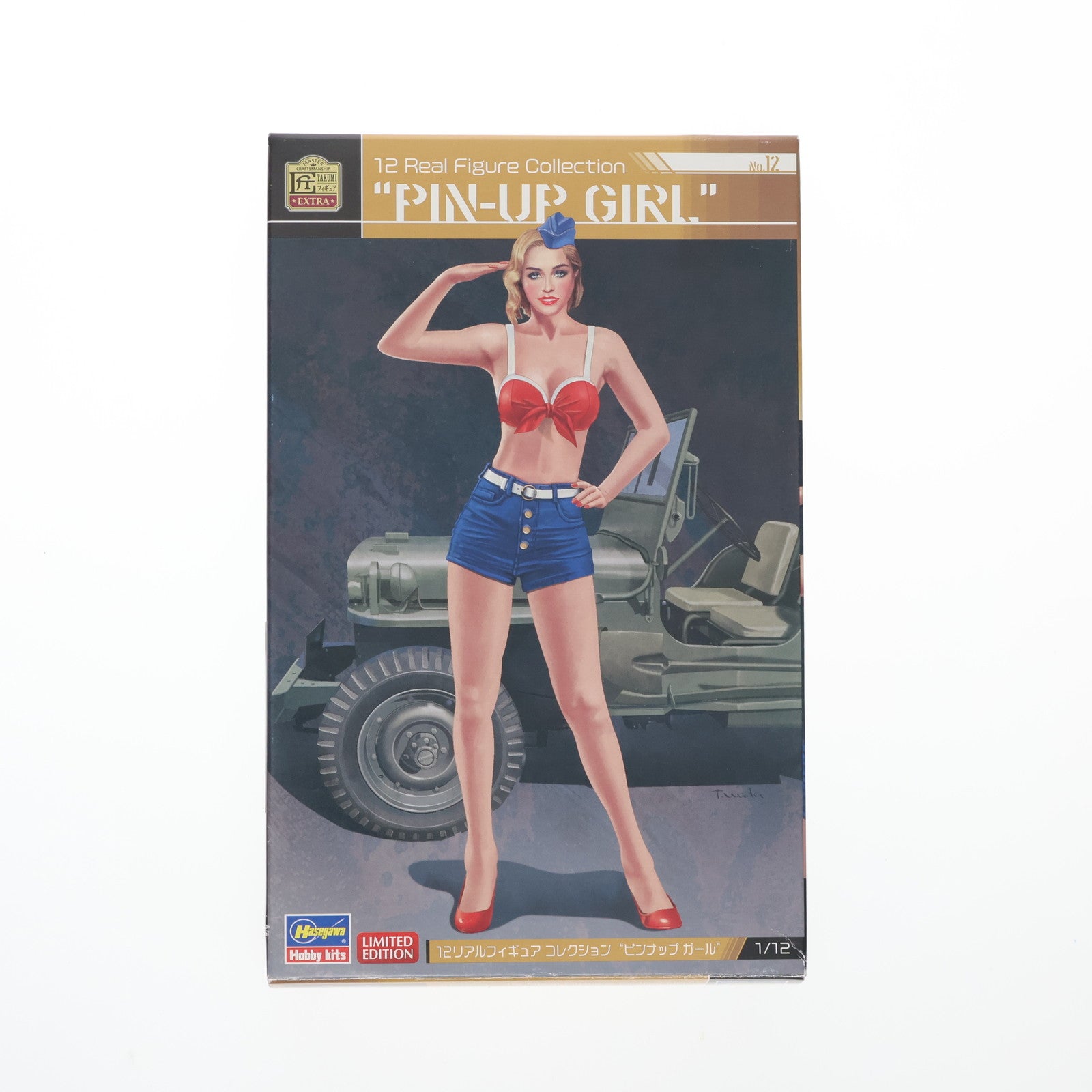 【中古即納】[PTM] 12リアルフィギュアコレクション No.12 1/12 ピンナップガール レジンキャストキット プラモデル(SP507) ハセガワ(20211121)