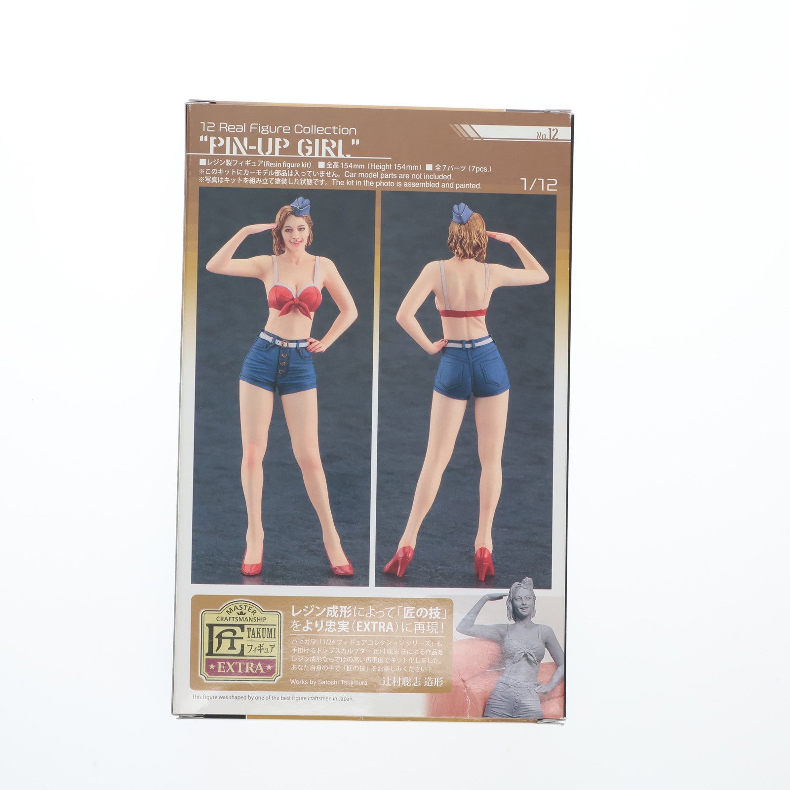 【中古即納】[PTM] 12リアルフィギュアコレクション No.12 1/12 ピンナップガール レジンキャストキット プラモデル(SP507) ハセガワ(20211121)