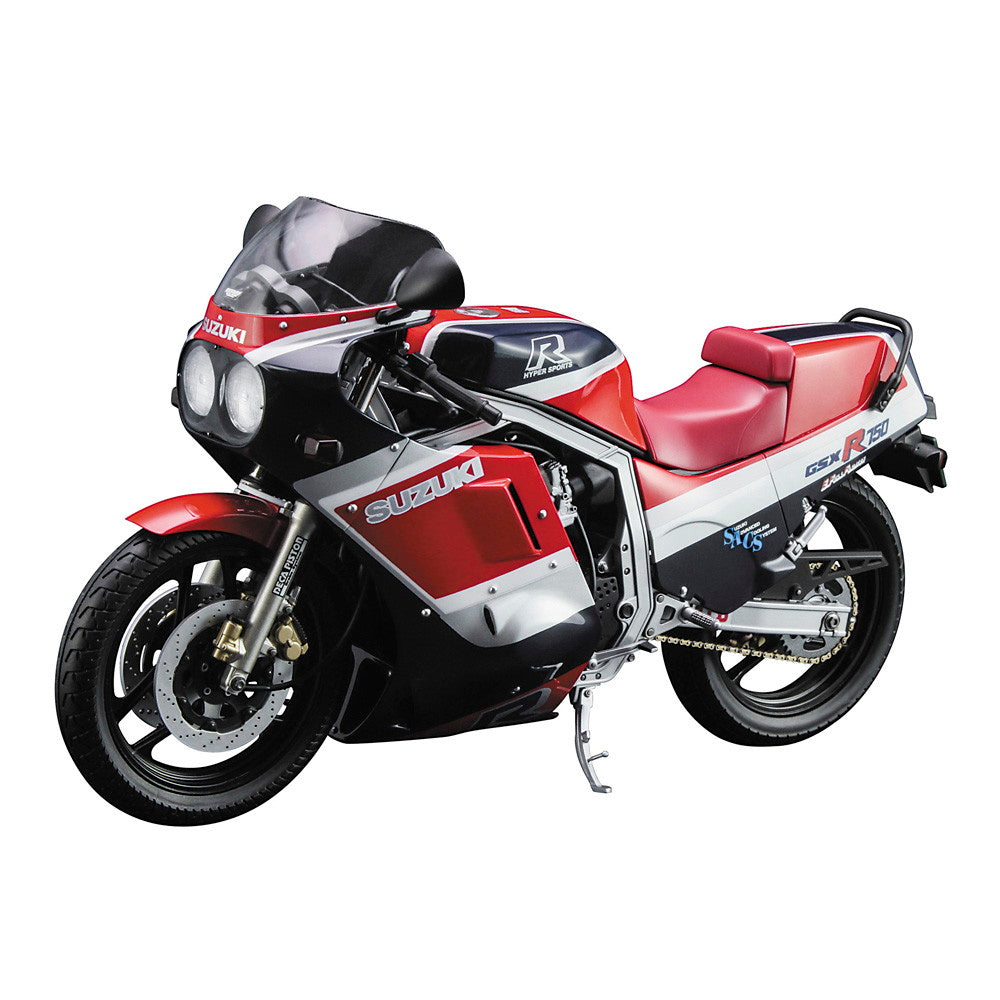 【新品即納】[PTM] (再販) 1/12 スズキ GSX-R750(G) (GR71G) 『レッド/ブルーカラー』 プラモデル(21741) ハセガワ(20241031)