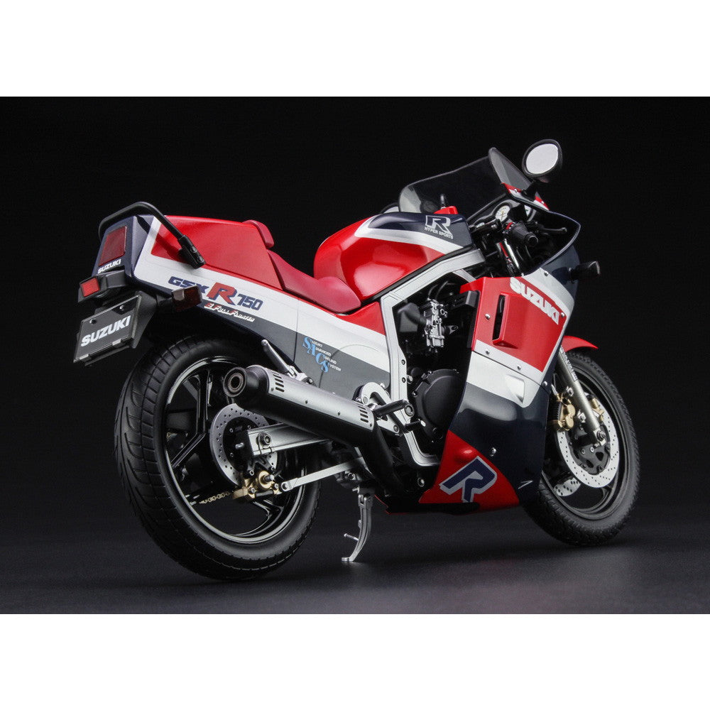【新品即納】[PTM] (再販) 1/12 スズキ GSX-R750(G) (GR71G) 『レッド/ブルーカラー』 プラモデル(21741) ハセガワ(20241031)