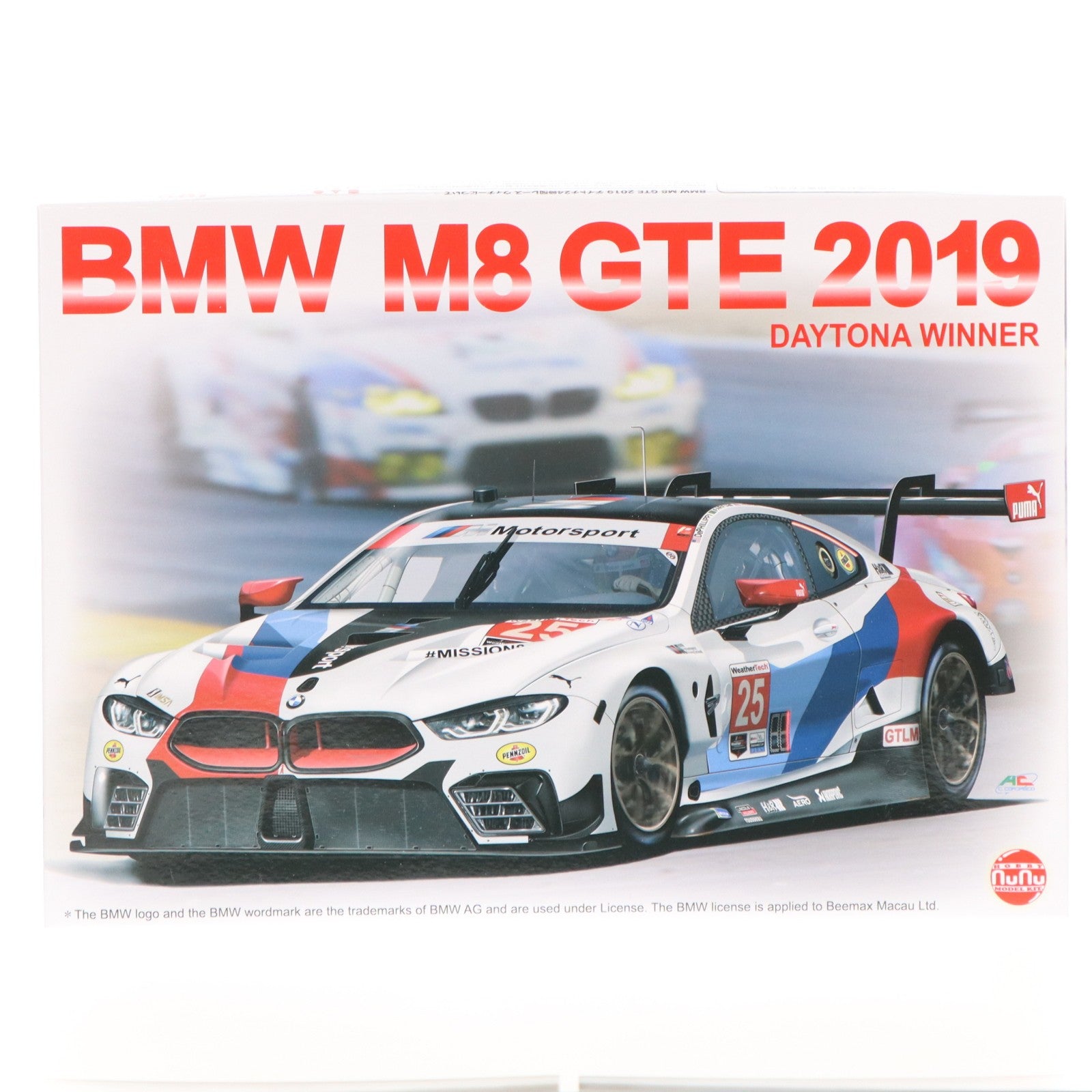 【中古即納】[PTM] レーシングシリーズ 1/24 BMW M8 GTE 2019 デイトナ24時間レース ウィナー プラモデル(PN24010) プラッツ/NuNu(20210610)