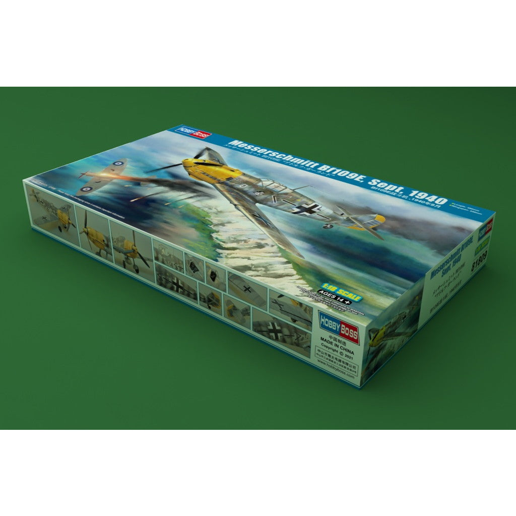 【新品即納】[PTM] (再販) エアクラフトシリーズ 1/18 メッサーシュミット Bf109E アドルフ・ガーランド プラモデル(81809) HOBBY BOSS(ホビーボス) (20240930)