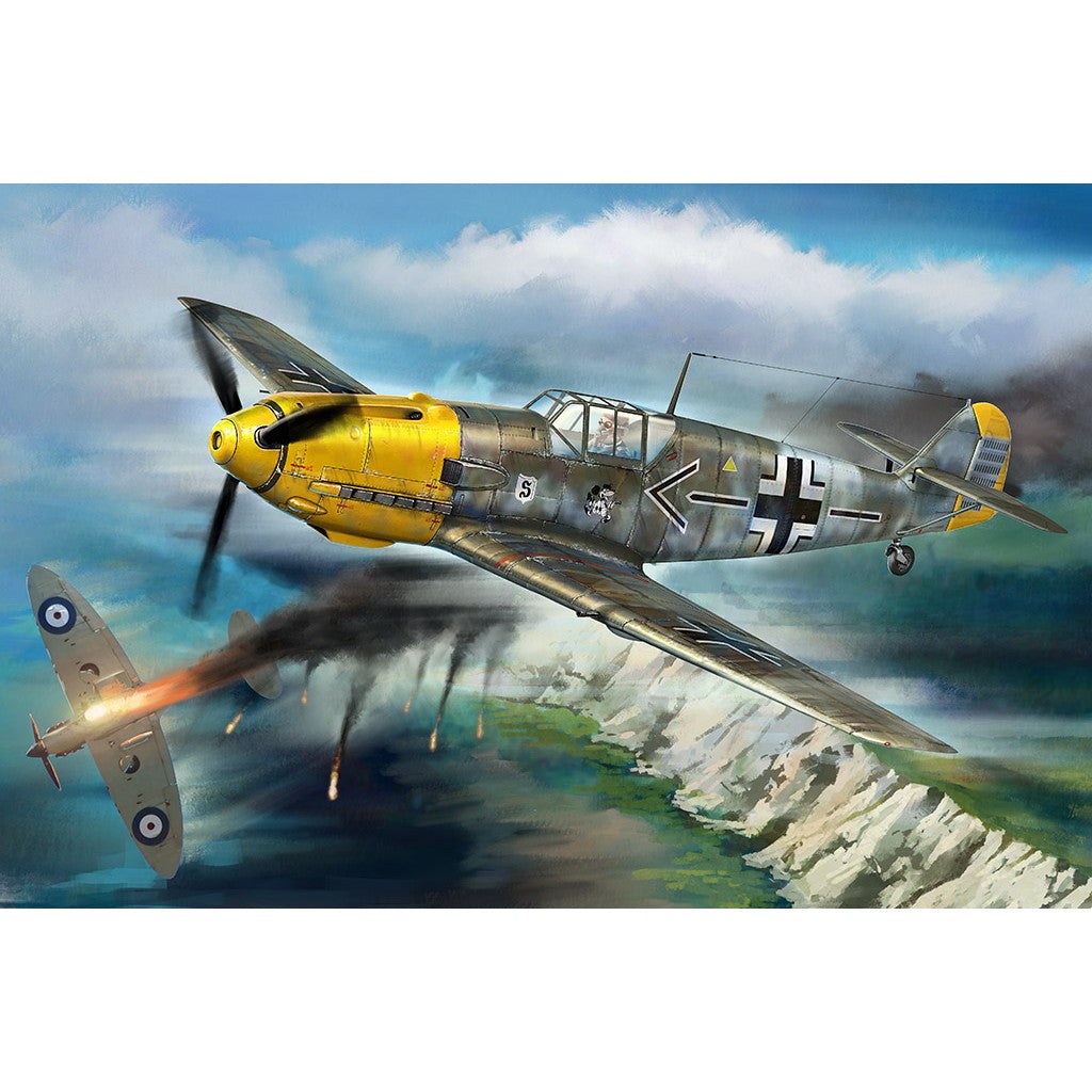 【新品即納】[PTM] (再販) エアクラフトシリーズ 1/18 メッサーシュミット Bf109E アドルフ・ガーランド プラモデル(81809) HOBBY BOSS(ホビーボス) (20240930)
