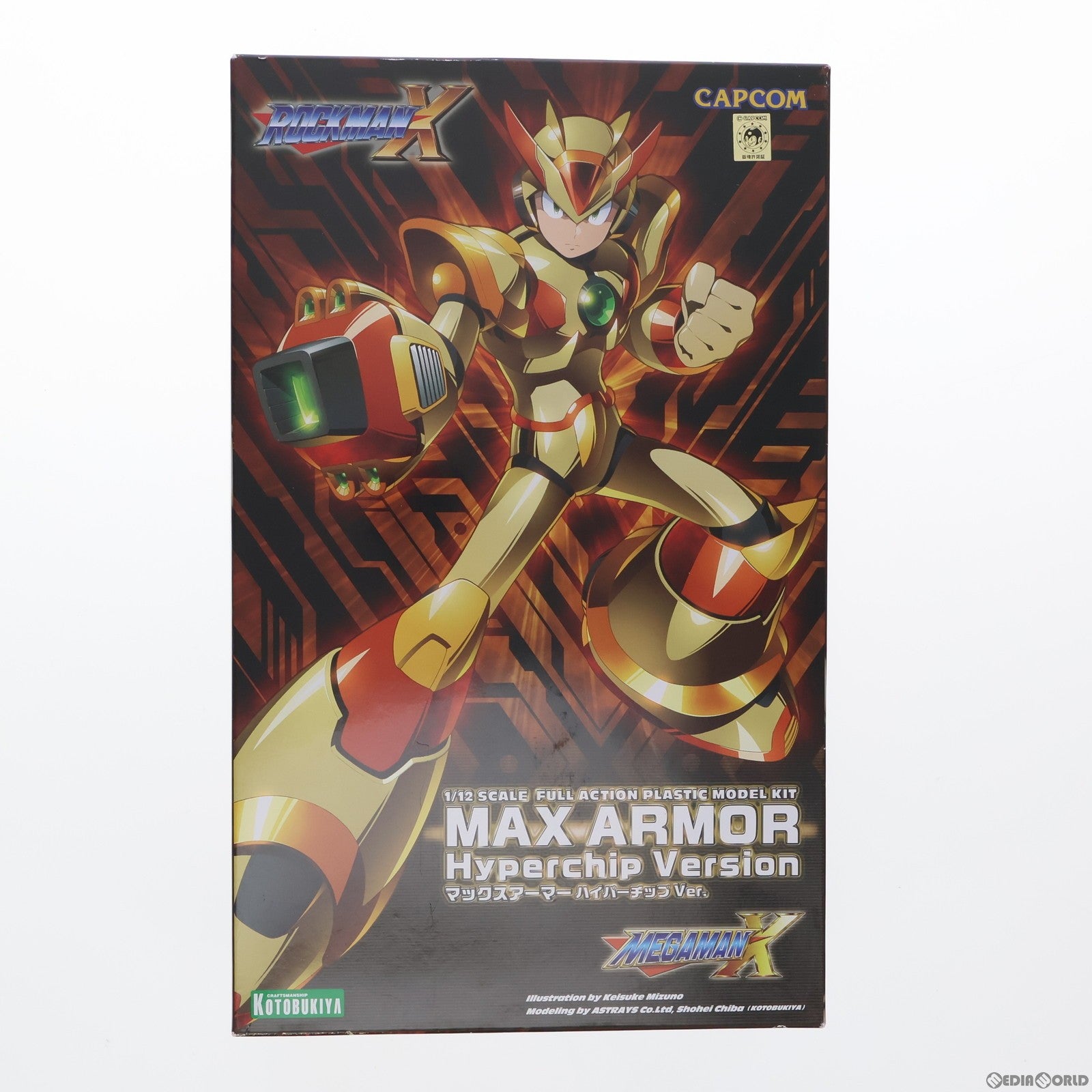 【中古即納】[PTM] 1/12 マックスアーマー ハイパーチップVer. ROCKMAN X(ロックマンエックス) プラモデル(KP497) コトブキヤ(20191215)