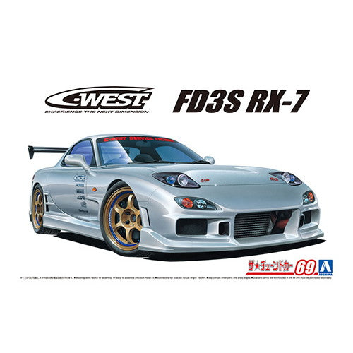 【新品】【お取り寄せ】[PTM] (再販) ザ・チューンドカーシリーズ No.69 1/24 C-WEST FD3S RX-7 '99(マツダ) プラモデル(063026) アオシマ(20241231)