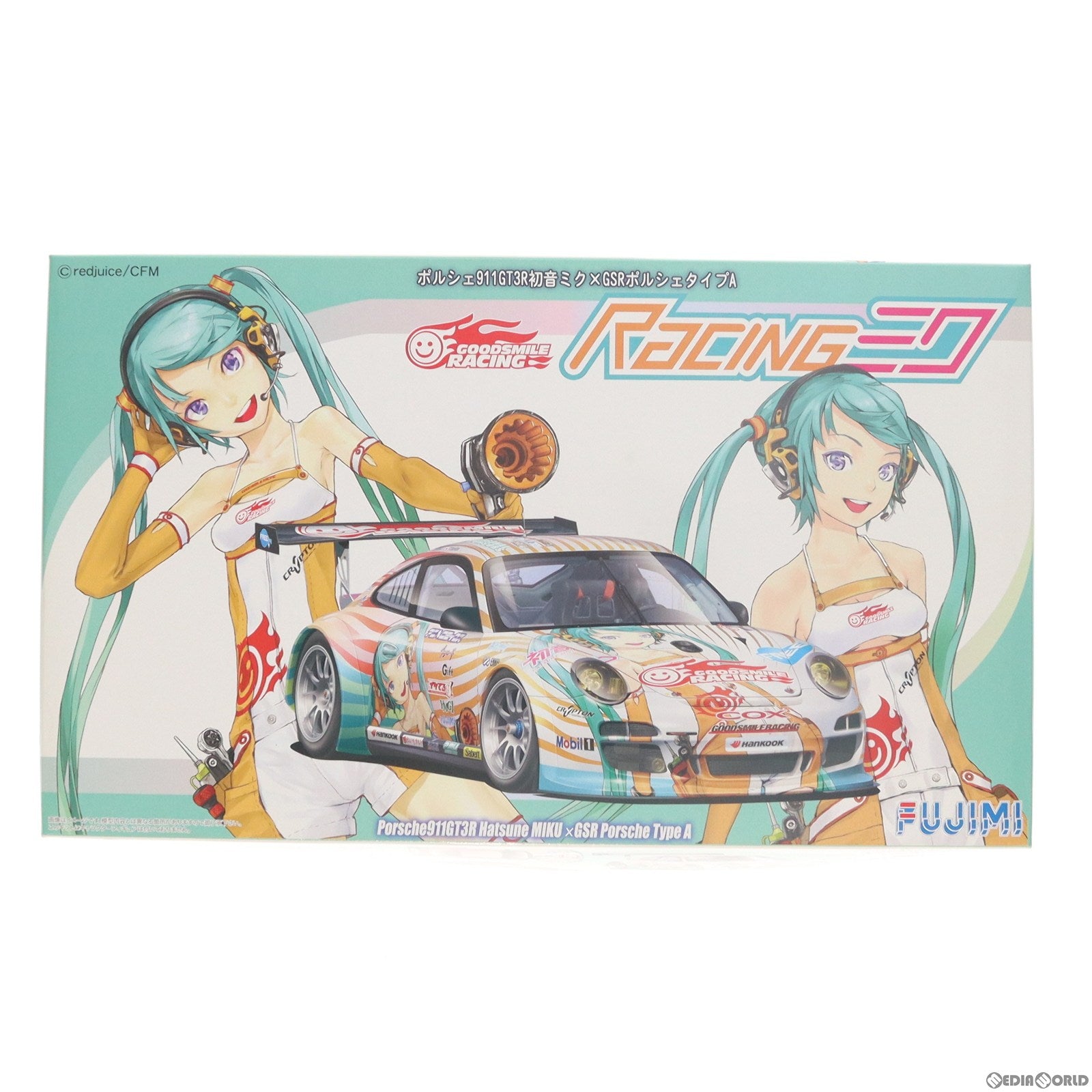 【中古即納】[PTM] 1/24 ポルシェ911 GT3R初音ミク×GSRポルシェ タイプA グッドスマイルレーシング レーシングミク No.1 プラモデル(189758) フジミ(20110222)