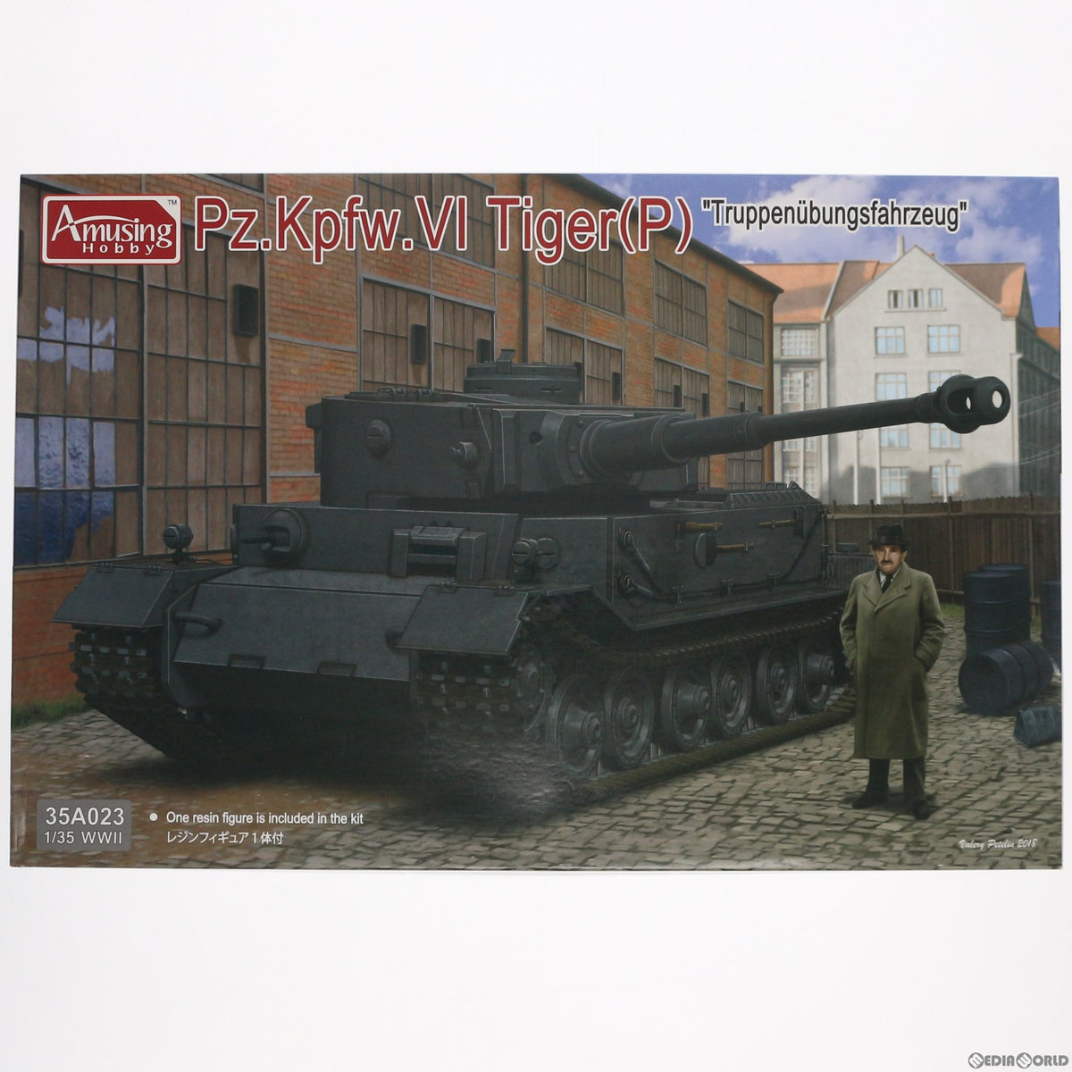 【中古即納】[PTM] 1/35 ドイツ重戦車 ティーガー(P) プラモデル(35A023) Amusing Hobby(アミュージングホビー)(20181228)