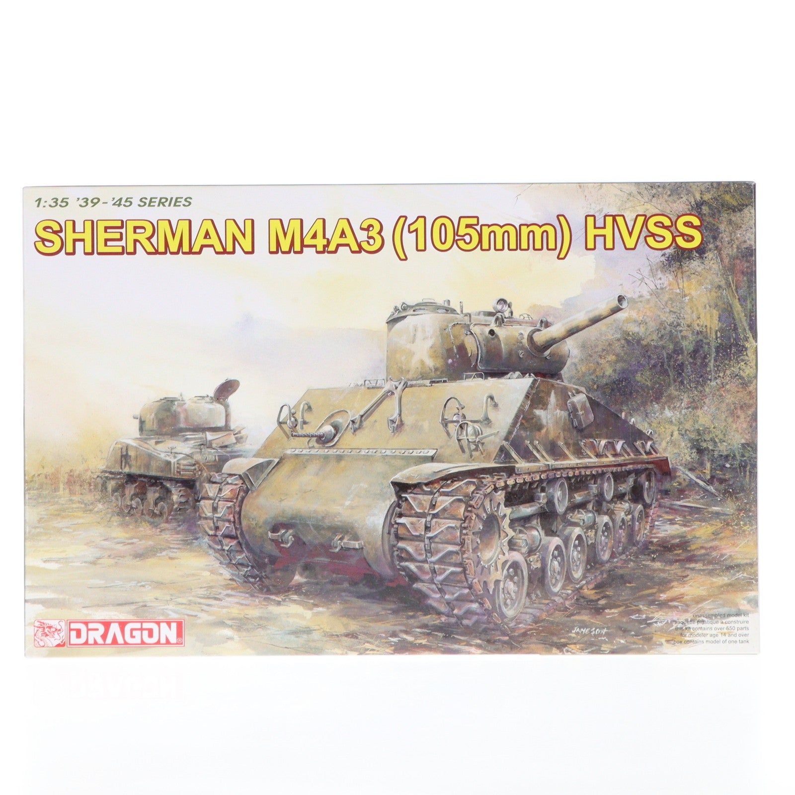 【中古即納】[PTM] '39-'45 SERIES 1/35 WW.II アメリカ軍 M4A3シャーマン 105mm砲搭載型 HVSSサスペンション プラモデル(DR6354) DRAGON(ドラゴン)(20151122)