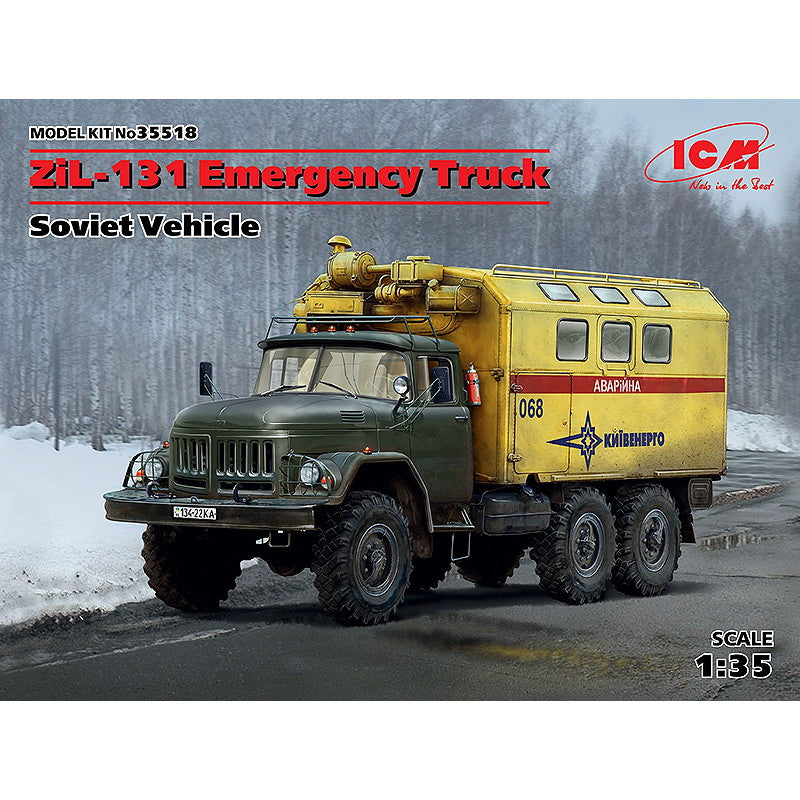 【新品即納】[PTM] (再販)1/35 ソビエト ZiL-131 緊急トラック プラモデル(35518) ICM(20250131)