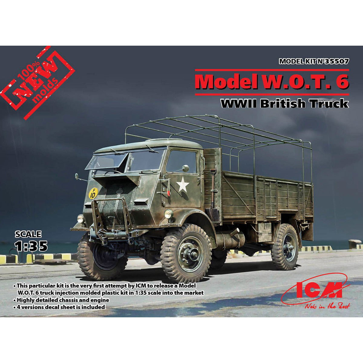 【新品即納】[PTM] (再販)1/35 イギリス フォード W.O.T.6 トラック プラモデル(35507) ICM(20250131)