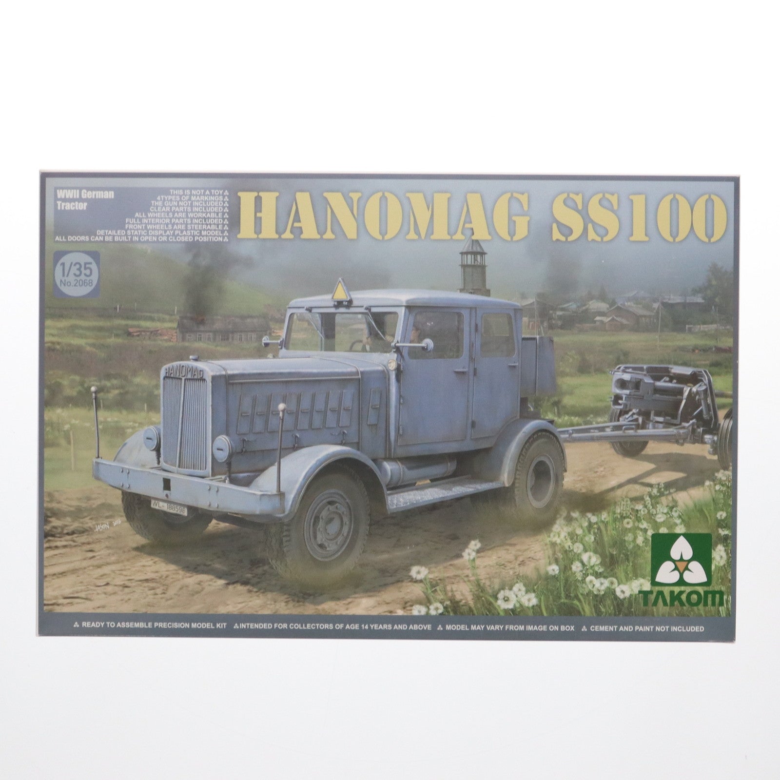 【中古即納】[PTM] 1/35 ドイツ軍トラクター ハノマーグ SS100 [TKO2068] プラモデル TAKOM(タコム)(20161011)