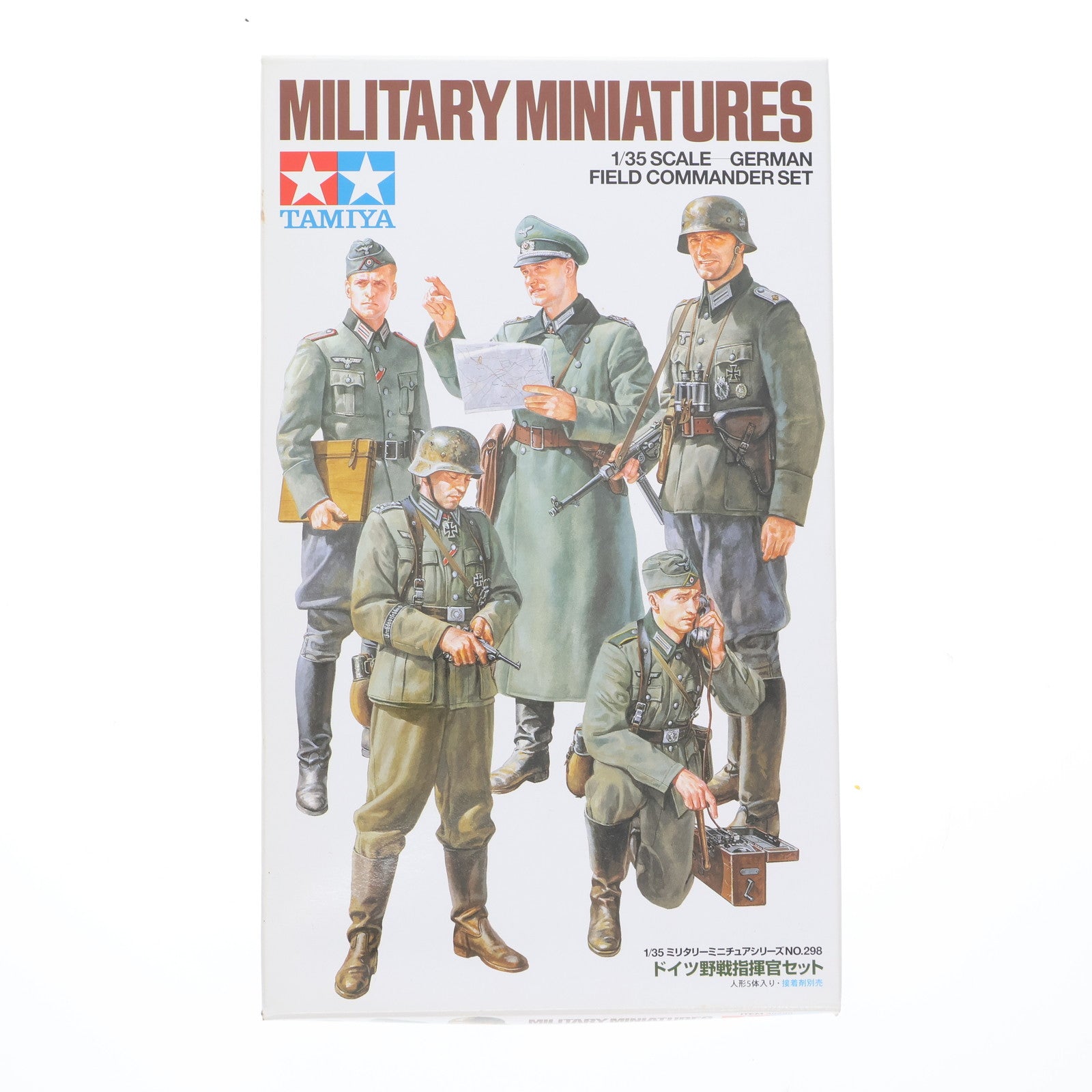 【中古即納】[PTM] ミリタリーミニチュアシリーズ No.298 1/35 ドイツ野戦指揮官セット プラモデル(35298) タミヤ(20090328)